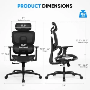 Ergonomic Office Chair — Smart Chairs, MoNiBloom