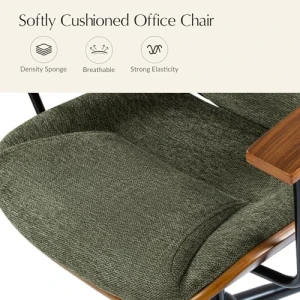 Solid Wood Office Chair with Rocking Function — Smart Chairs, HULALA HOME