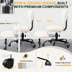 Criss Cross Office Chair with Wheels — Smart Chairs, Primy
