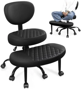 Ergonomic Cross Legged Office Chair with Wheels — Smart Chairs, AtHope
