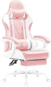 Gaming Chair with Footrest and Massage Lumbar Support — Smart Chairs, Shahoo