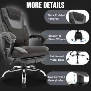 Massage Office Chair with Foot Rest — Massage Chairs, BLISNEST