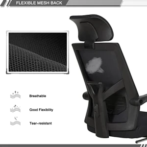 Mesh Ergonomic Office Chair with Footrest — Smart Chairs, Qulomvs