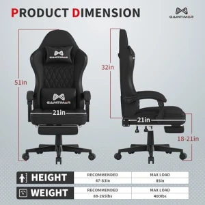 Gaming Chair with Footrest — Smart Chairs, Gamtimer