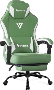 Gaming Chair with Mesh Fabric, Adjustable Lumbar Support, Footrest and Headrest — Smart Chairs, Vonesse