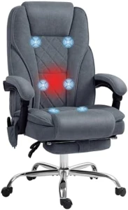 Massage Office Chair with Foot Rest — Massage Chairs, Vinsetto