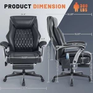 Reclining Office Chair with Massage & Heat & Footrest — Massage Chairs, Xiuyu