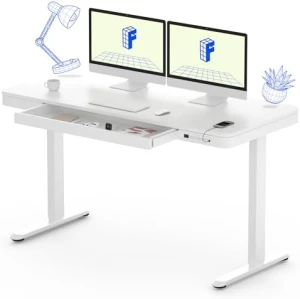 Comhar Electric Standing Desk with Drawers and USB Charging — Standing Desk, FLEXISPOT