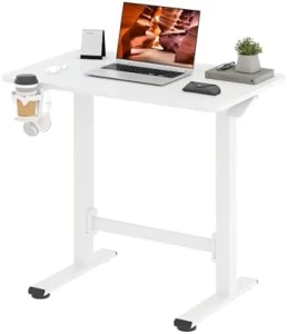 Large Height Adjustable Standing Desk with Cable Management — Standing Desk, FitStand