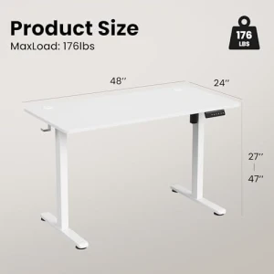 48 x 24 inches Electric Standing Desk — Standing Desk, Casaphoria