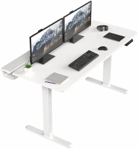 Electric Standing Adjustable Gaming Desk with Hidden Cable Trays — Standing Desk, VIVO