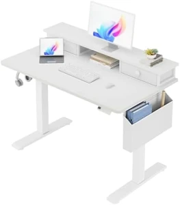 Electric Standing Desk with Storage Drawers — Standing Desk, KLUVIS