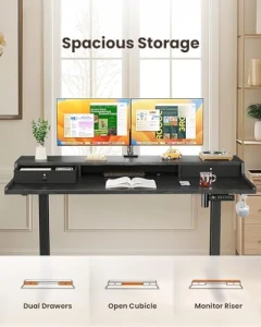 Electric Standing Desk with Drawers — Standing Desk, ErGear