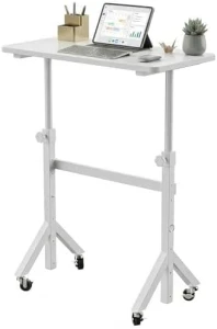 Small Standing Desk with Wheels — Standing Desk, HUANUO