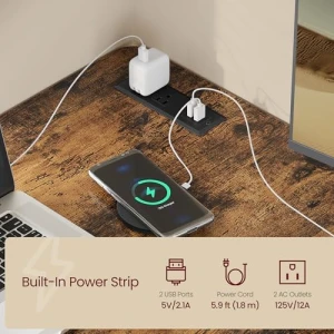 L Shaped Electric Standing Desk — Standing Desk, VASAGLE