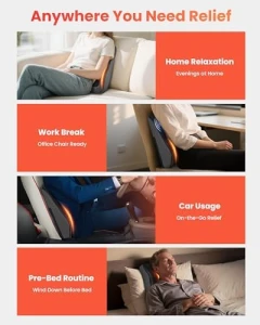 Back Massager with Heat — Massage Chairs, COMFIER