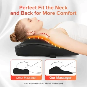 Cordless Neck and Back Massager with Heat — Massage Chairs, AERLANG