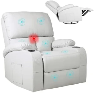 Rocking Recliner Chair with Vibration Massage and Heat — Massage Chairs, LEVELEVE