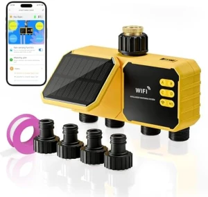 4 Zone Solar WiFi Sprinkler Timer — Irrigation System, Jardirossa