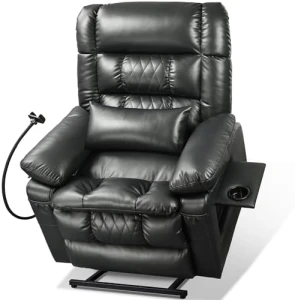 Dual Motor Recliner Chair with Heat & Massage, Power Lift Recliner Chair for Elderly, Infinite Position, Cup Holder... — Massage Chairs, SUKACH