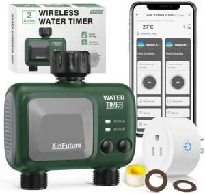 Smart Sprinkler Timer 2 Zone with Gateway — Irrigation System, XinFuture