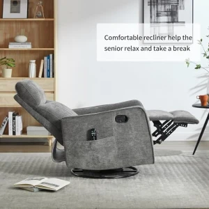 Swivel Rocker Recliner Chair with Heat and Massage — Massage Chairs, Kolavess