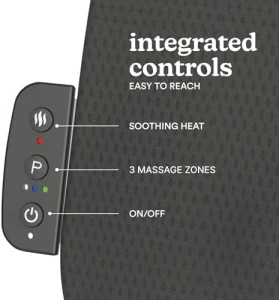 Ultra Slim Shiatsu Massage Cushion with Heat — Massage Chairs, Homedics