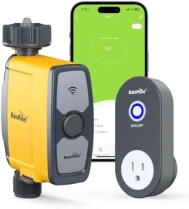 WiFi Water Timer, Smart Hose Timer with App & Voice Control — Irrigation System, RainPoint
