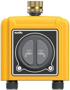 WiFi Water Timer with Brass Inlet & Outlet, 2 Zone, RainPoint