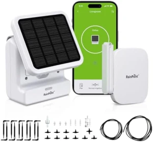 WiFi Solar Auto Watering System with Two Smart Digital Soil Sensors — Indoor Garden, RainPoint