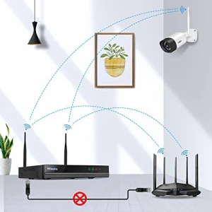 2.5K 5MP WiFi Security Camera System Outdoor, Expandable 16CH 8MP NVR — Security Camera, Hiseeu