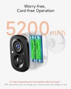 2 Pack 2.5K Security Camera Wireless Outdoor — Security Camera, CINMOORE