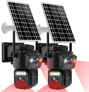 Dual Lens Security Camera Wireless Outdoor — Security Camera, LETSCEE