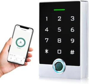 Wireless WiFi Access Control System, Fingerprint Password Stand-Alone Door Access Control Keypad with ID Keyfob — Smart Lock, AMOCAM