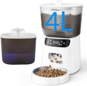 Automatic Cat Feeder and Water Fountain Set — Automatic Pet Feeder, CORGOTE