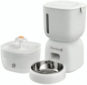 Automatic Cat Feeder and Water Fountain Set — Automatic Pet Feeder, Furriva