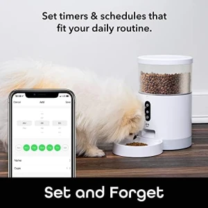 Smart Feeder, 4 Liter Automatic Pet Dog and Cat Feeder — Automatic Pet Feeder, Merkury Innovations
