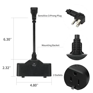 Outdoor Smart Plug with 2 Sockets — Smart Plug, junlit