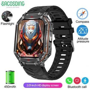 Outdoor Smart Watch with HD Display, SACOSDING