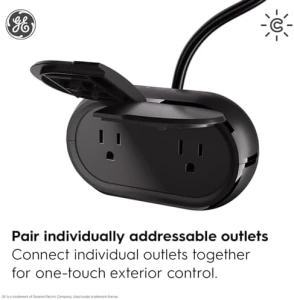 Smart Plug, Outdoor Bluetooth and Wi-Fi Outlet Socket, Weather Resistant Plug — Smart Plug, Cync