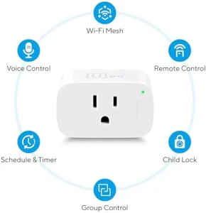 Smart Plug, Wi-Fi Mesh Outlet, 15A Ultra Efficient Smart Plug — Smart Plug, U-tec