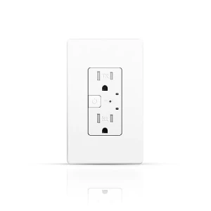 Smart Wall Outlet with 2 Individually Controlled Ports — Smart Plug, TOPELER