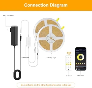 COB LED Strip Light Kit with Bluetooth and Music Mode — LED Strip Lights, Pandery