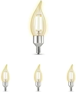 Flame Tip Filament Chandelier LED Smart Light Bulb — Smart Light Bulb, Feit Electric