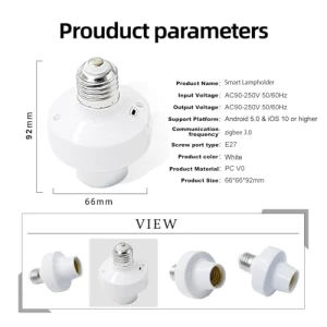Light Socket Adapter — Smart Light Bulb, Orielis