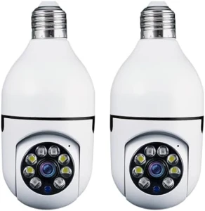 Security Camera, Two Way Talk 1080P HD Video WiFi Smart Camera, Indoor Outdoor Night Vision 360 Degree Motion Detection... — Security Camera, Sight Bulb
