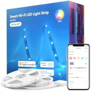 Smart LED Strip Lights, 32.8ft WiFi RGB Strip — LED Strip Lights, meross