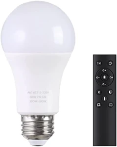 A19 LED Light Bulbs with Remote Control — Smart Light Bulb, MXhme