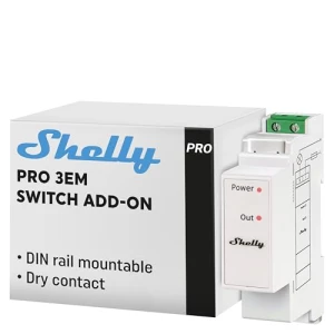Pro EM 50A Energy Meter with Contactor Control — Energy Monitor, Shelly