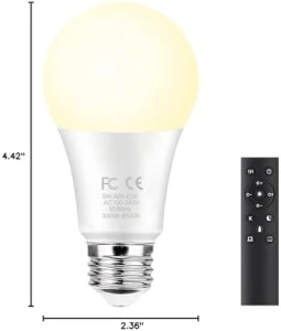 Smart LED Light Bulb with Remote Control — Smart Light Bulb, GRV